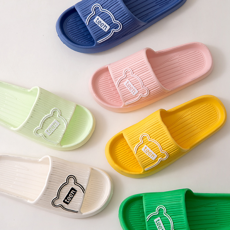 New Slippers for Women to Wear Outside in Summer, Indoor Non-Slip Soft Bottom Bathroom Bathing Couple Sandals and Slippers for Men Wholesale