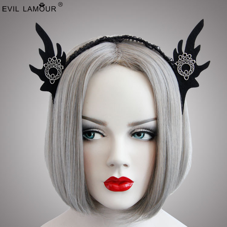 Lace Headband Halloween party Anchor Headband Rabbit Ear Game Ghost Festival Headband Women's Jewelry FG-58