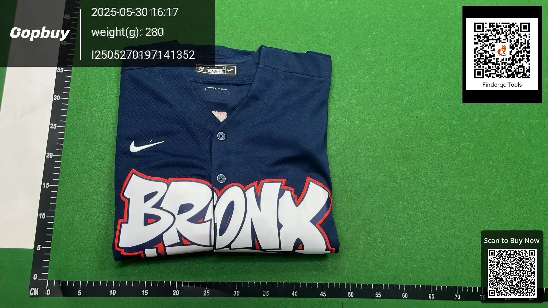 Nike Bronx Baseball Jersey