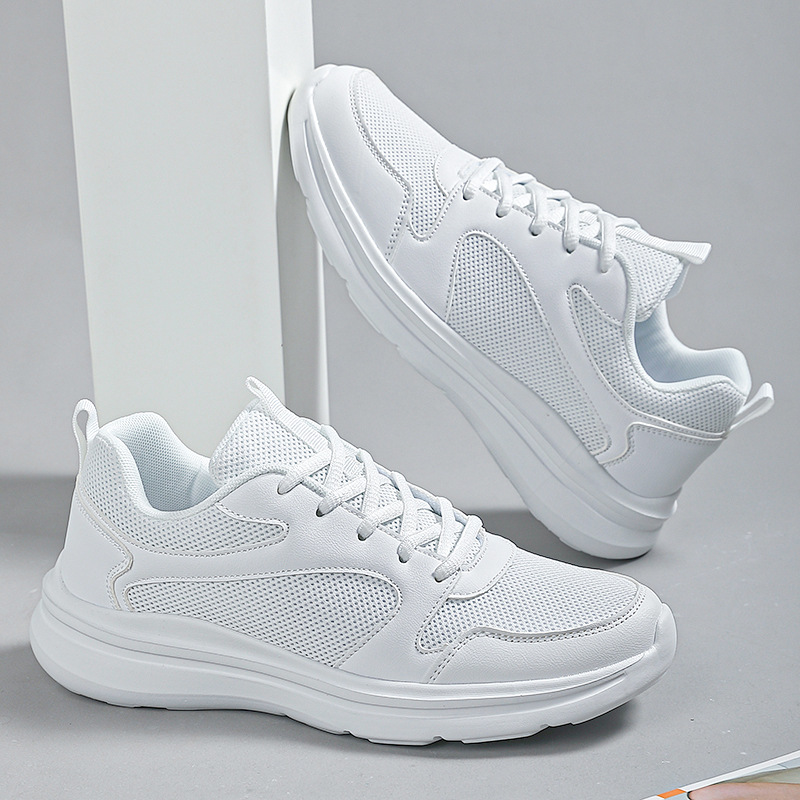 White Shoes Couple's Shoes for Men and Women Summer Breathable White Shoes Men's White Men's and Women's Sports Shoes