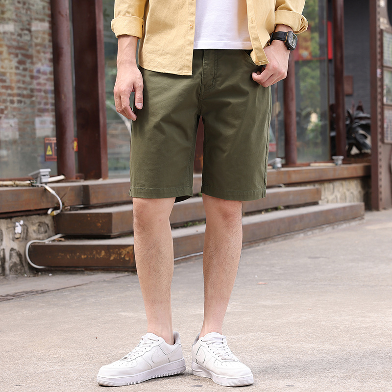 Plus size shorts men's summer loose casual pants plus size men's clothing wholesale multi-color thin simple cropped pants