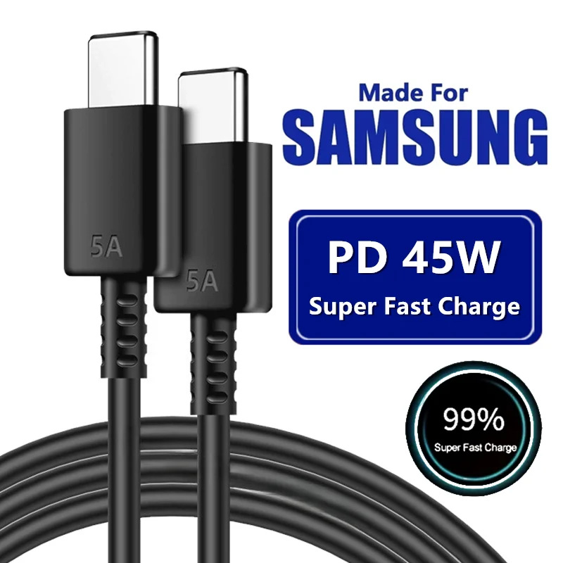 100W Data Cable Is Suitable for Samsung S25/24/23 Mobile Phone Fast Charging Cable Dual C Charger Cable A54 Dual Typec Cable