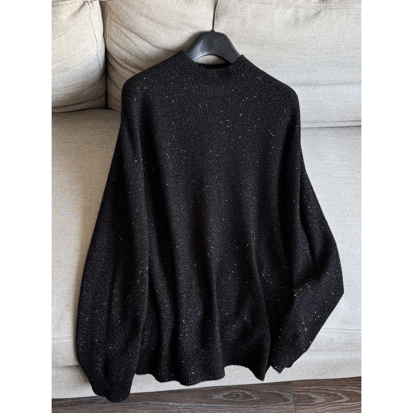2025 Winter New Style Wool and Metallic Yarn Half-Turtleneck Knit Sweater Base Layer for Women Wholesale H09Bs1115