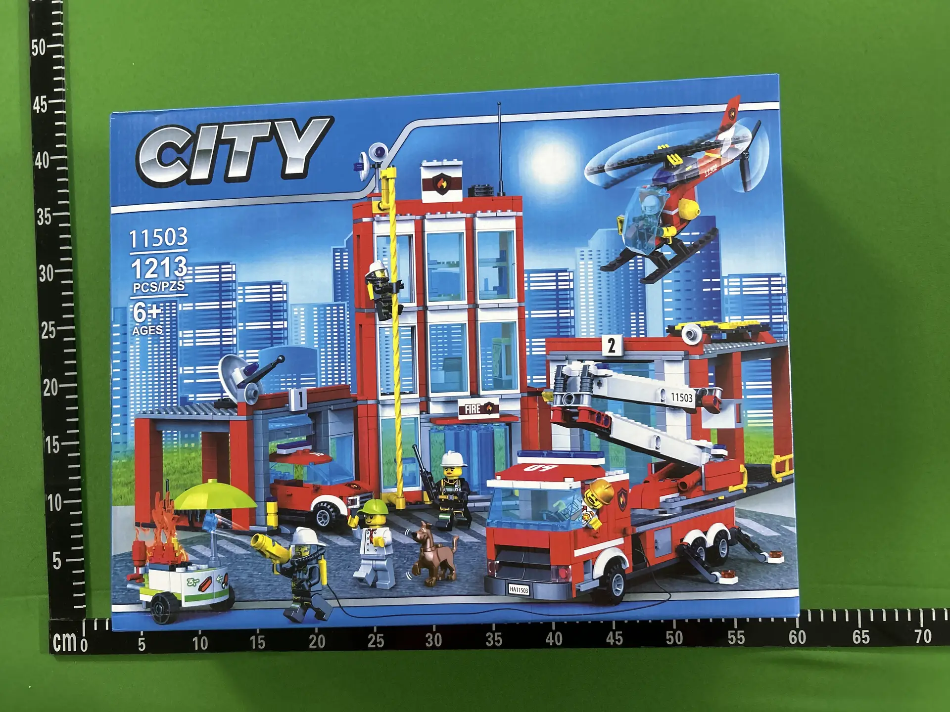 City Police Series 60110 Fire Headquarters Headquarters Boys Assembled Chinese Building Blocks Children's Toys 10831