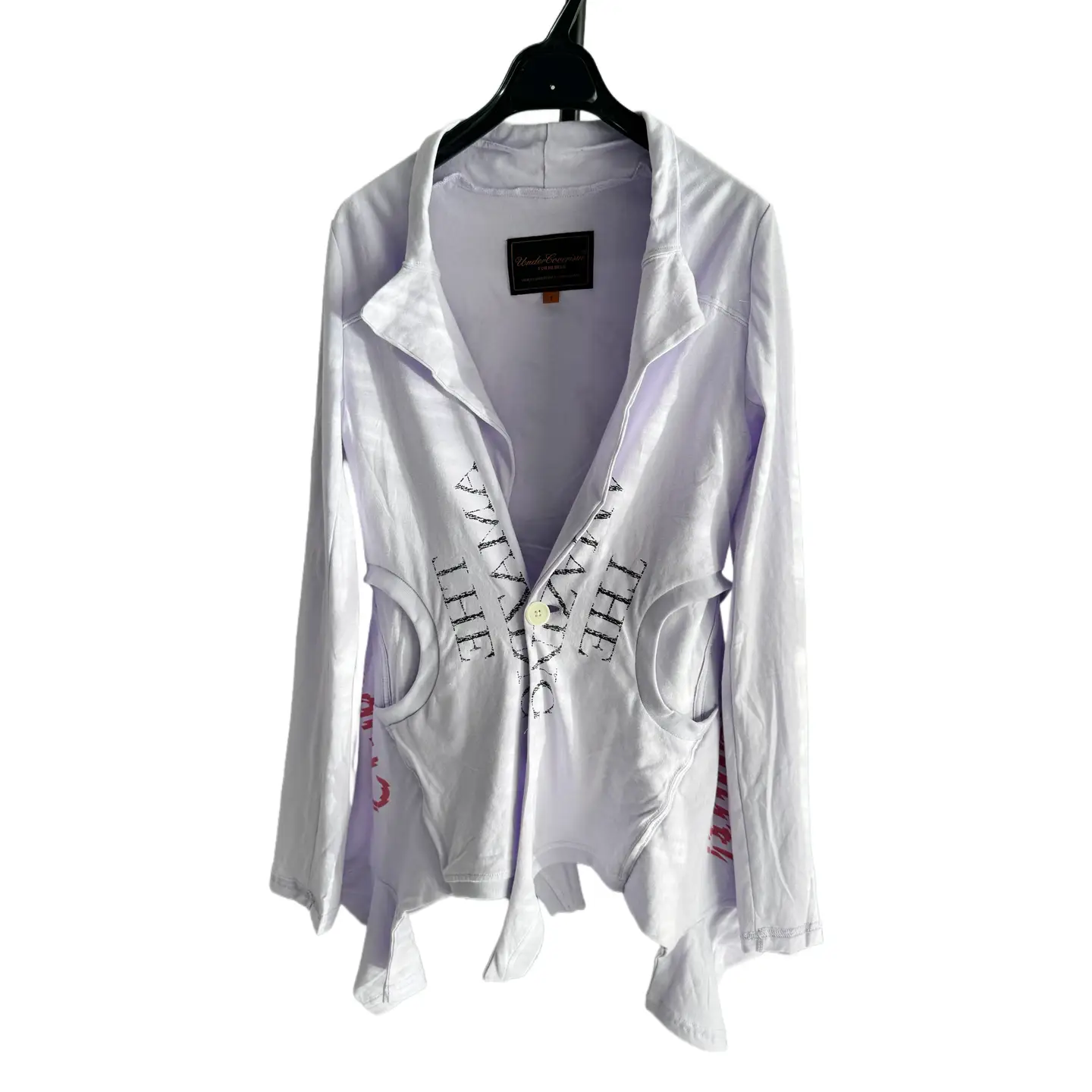 Undercover 06SS T-period white deconstructive patchwork windbreaker jacket