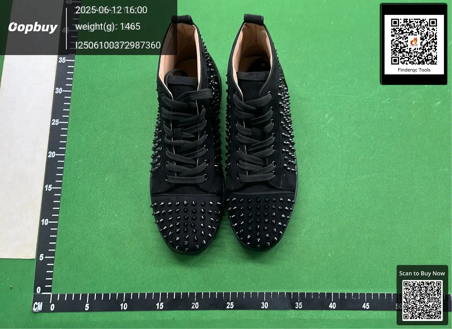 CL Red Bottom Black Rivet Men's and Women's High-top Board Shoes Student Leather Shoes Casual Shoes Genuine Leather Fashion Lace-up Breathable High-top