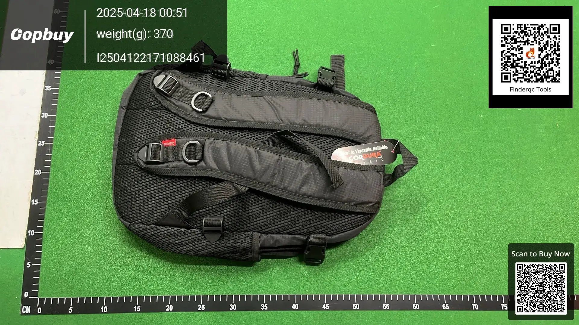 Supreme Cordura Backpack Black