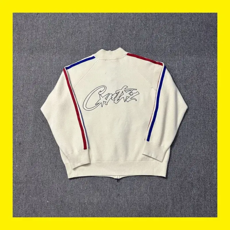 Cross-Border Corteiz Trendy Brand Sweater Zipper Cardigan Jacket American Retro Street Hip-Hop Jacket for Men and Women