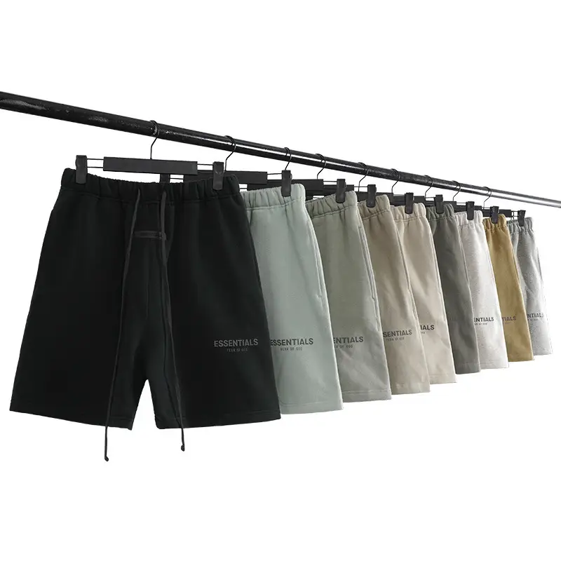 Fog Multi-Line Shorts American Loose Casual Sports Cotton Reflective Five-Point Pants Trendy Brand for Men and Women