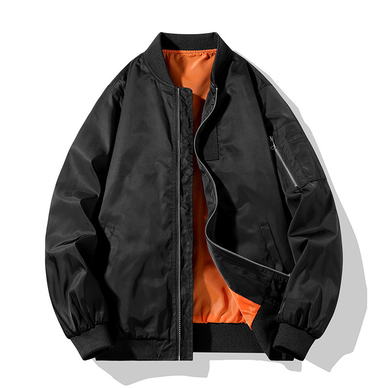 2030 new arrival spring and autumn men's all-Match sports casual stand collar jacket pilot jacket men's loose baseball uniform