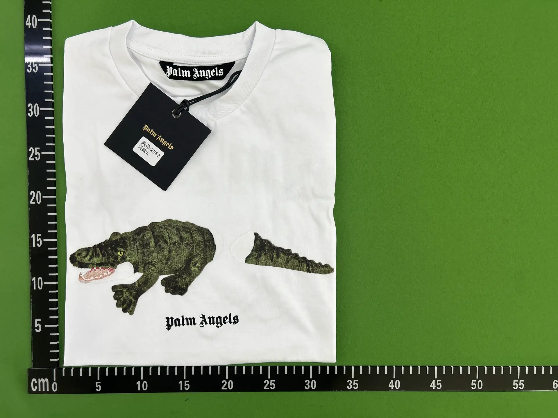 Wholesale cross-border European and American fashion brand Palm Angel broken tail crocodile short sleeve t-shirt for men and women couples loose letter half sleeve