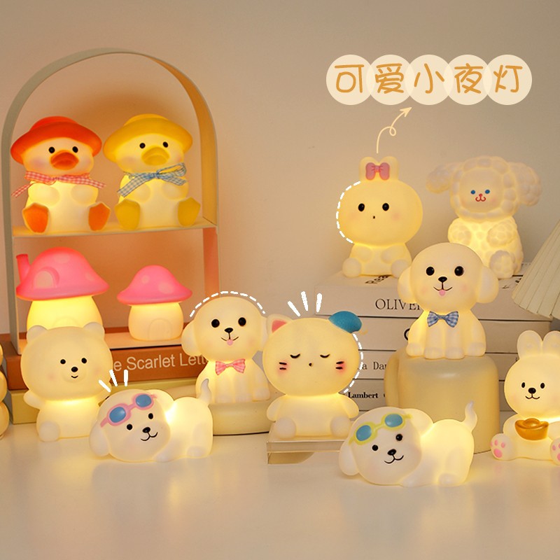 Creative Cartoon Night Light, Cute Bedside Atmosphere Light, Night Market Stall, Luminous Toys, Birthday Gifts, Wholesale Supply