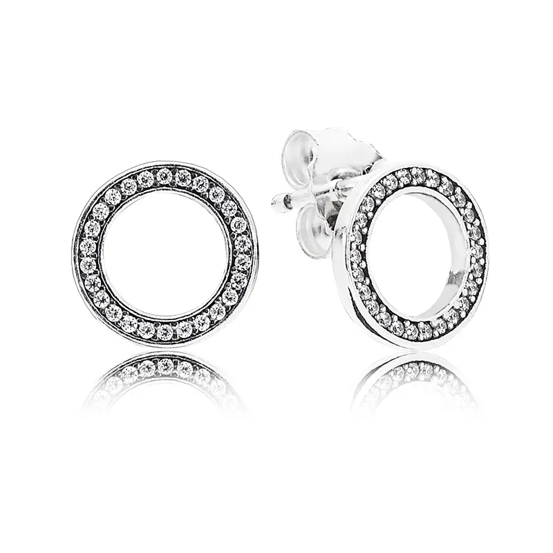 [618 Carnival] Pandora Pandora's Eternal Pandora Earrings Niche Design Easiest for match Gift