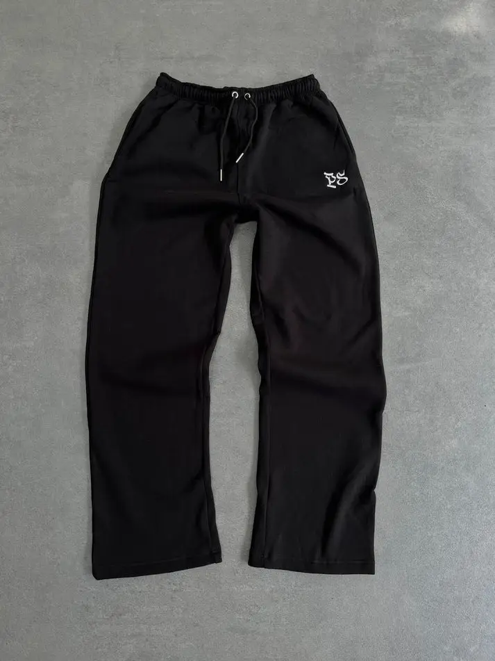Pepe Studio Baggy Pants High-Quality Street Hip-Hop Embroidered Knit Sweatpants Men's Trendy Brand Long Pants