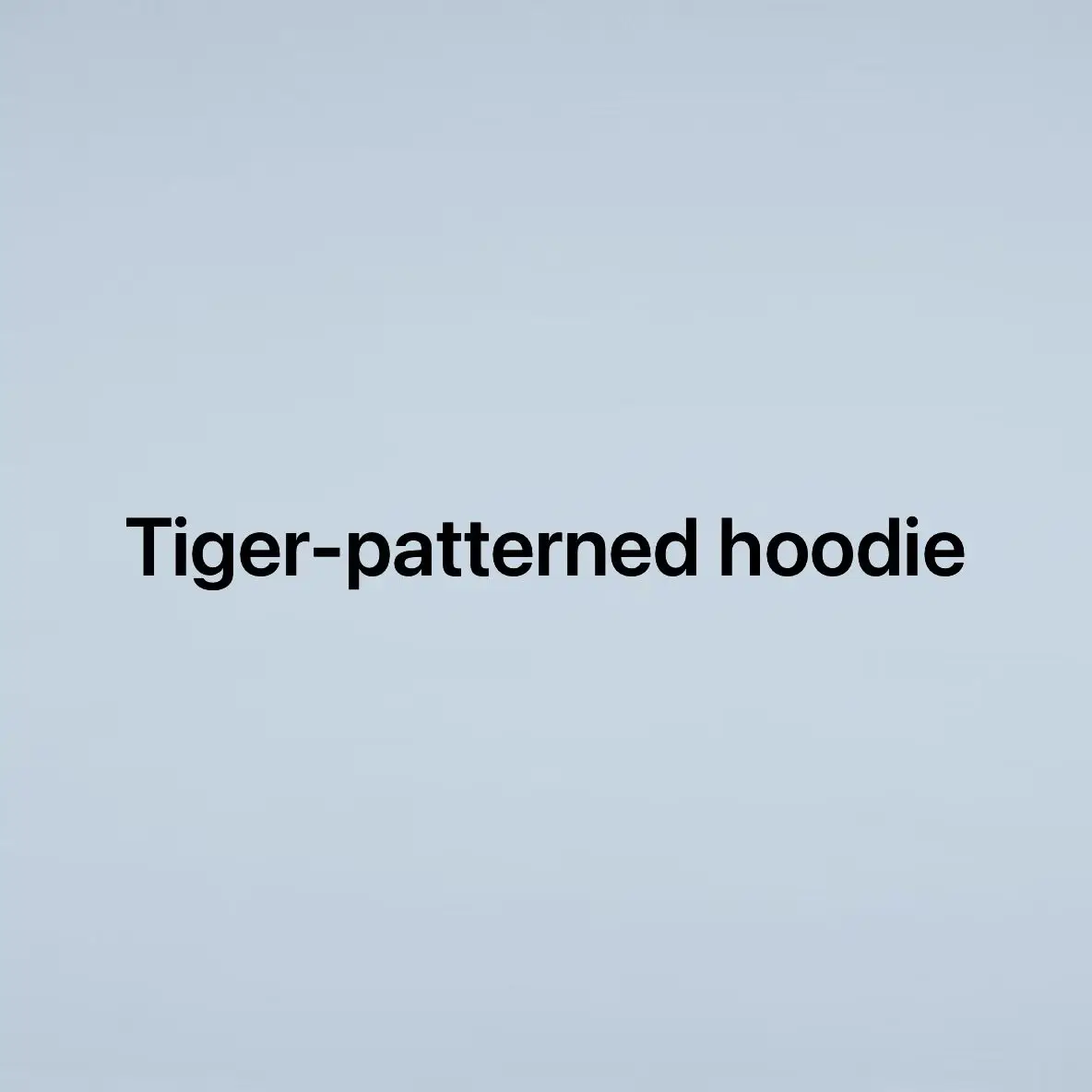 XS Independent 17Fw Tiger Print Crew Neck Sweatshirt