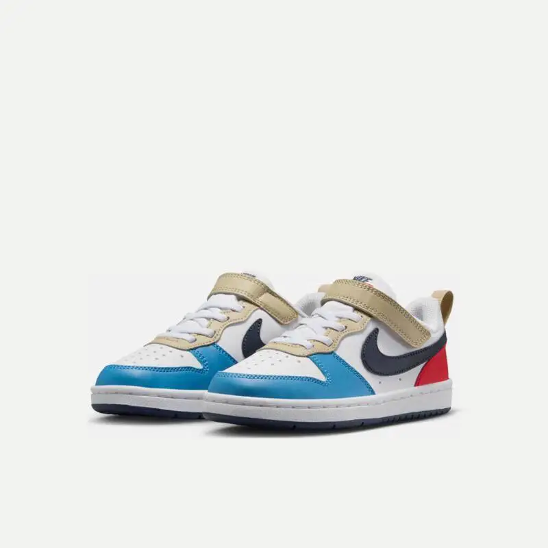 Nike Nike Official Children's Shoes 2025 Summer New arrival Court Velcro Sneakers Contrasting Color Sports Shoes Casual Shoes