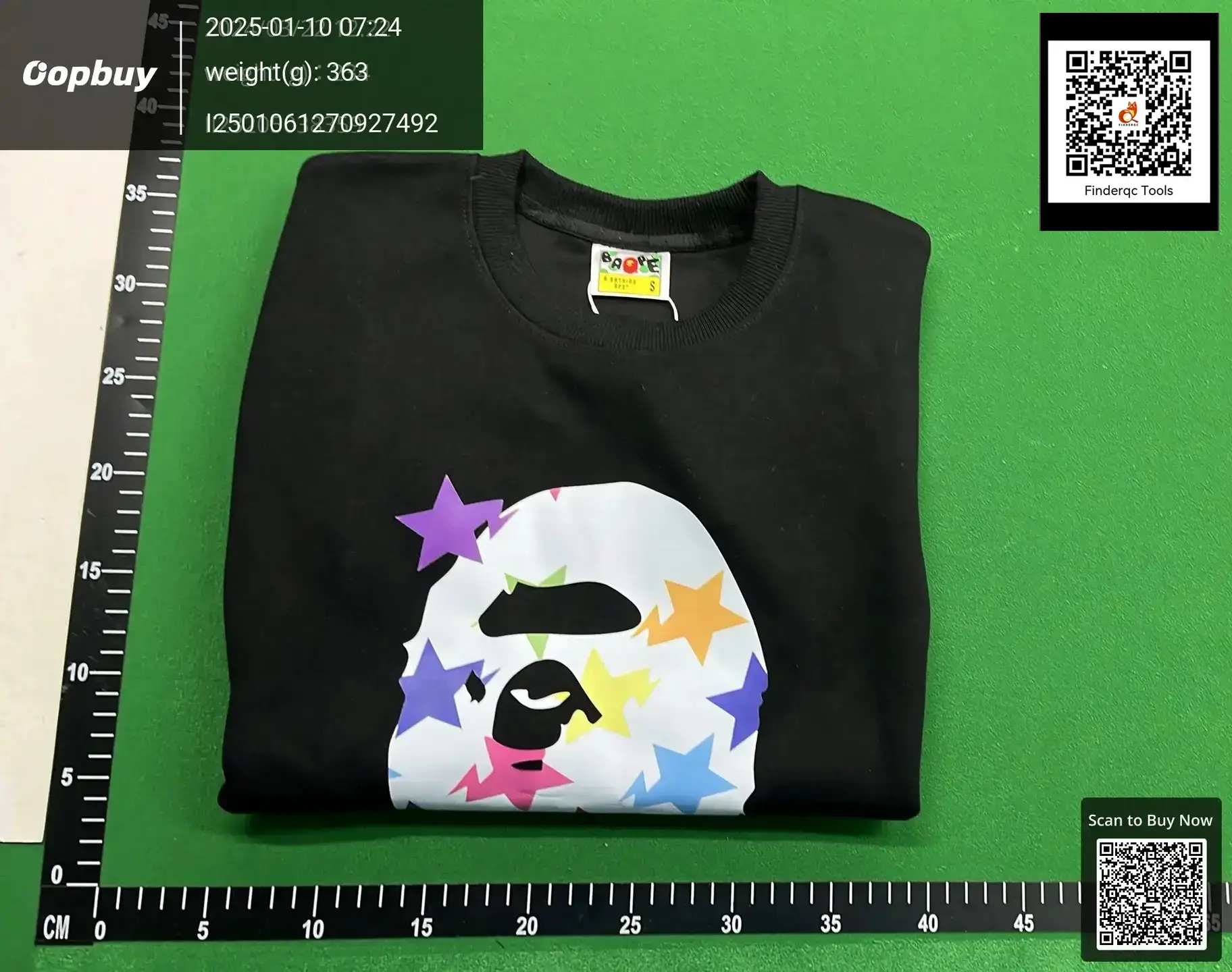 Japanese Trendy Brand Pe Ape Man Collaboration Team Round Neck Small Logo Pullover Long-Sleeve Sweatshirt for Men and Women