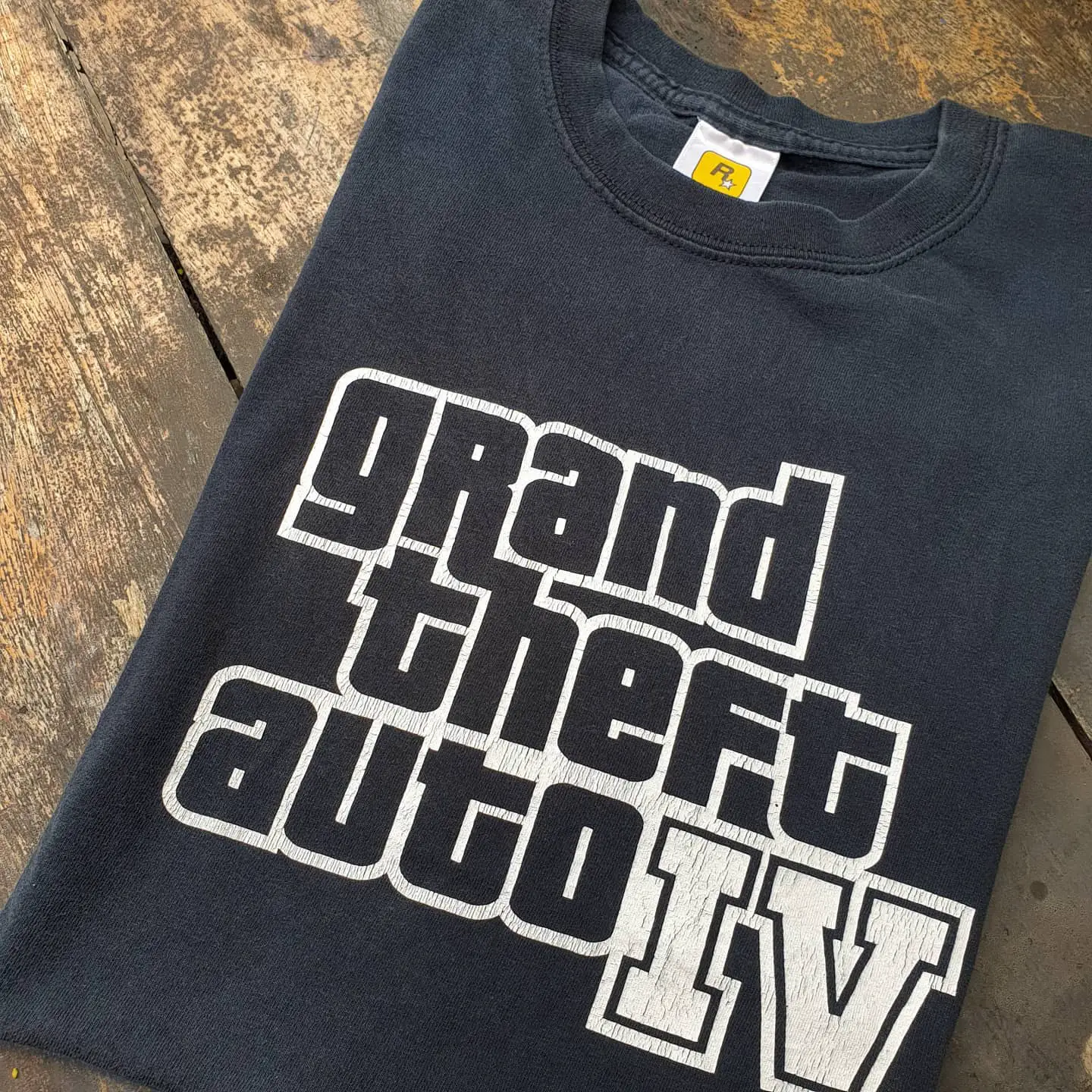 220g Heavyweight, Non-See-Through! Crew Neck Short-Sleeve T-Shirt, Grand Theft Auto Iv Game Style, Simple Street Top