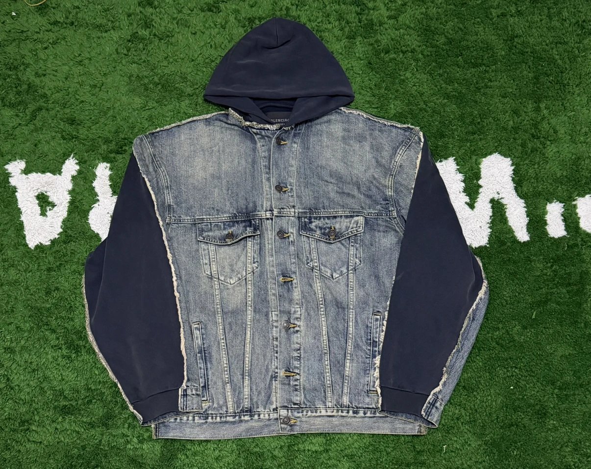 New arrival: Paris 24SS washed patchwork denim. Special price—no returns or exchanges.