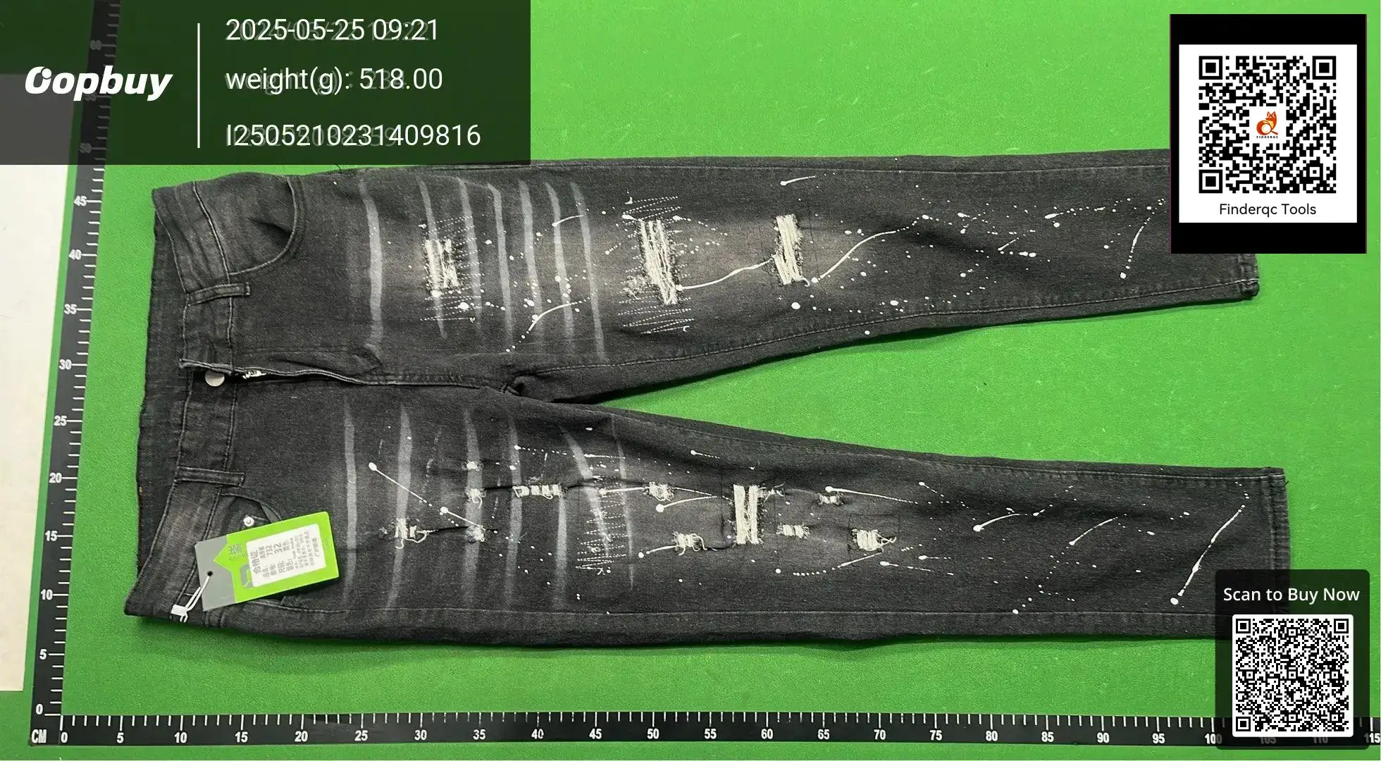 High-end ripped jeans men's fashion brand retro distressed splash ink paint dots quadratic American high street slim-fit d2 trousers
