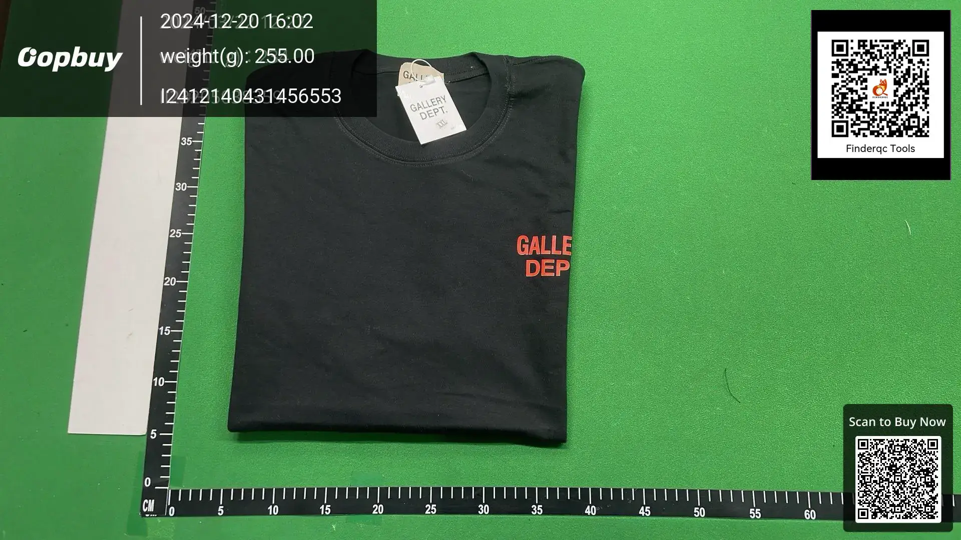 Cross-border GALLERY DEPT classic letter slogan LOGO printing men's round neck short sleeve foreign trade trend T-shirt