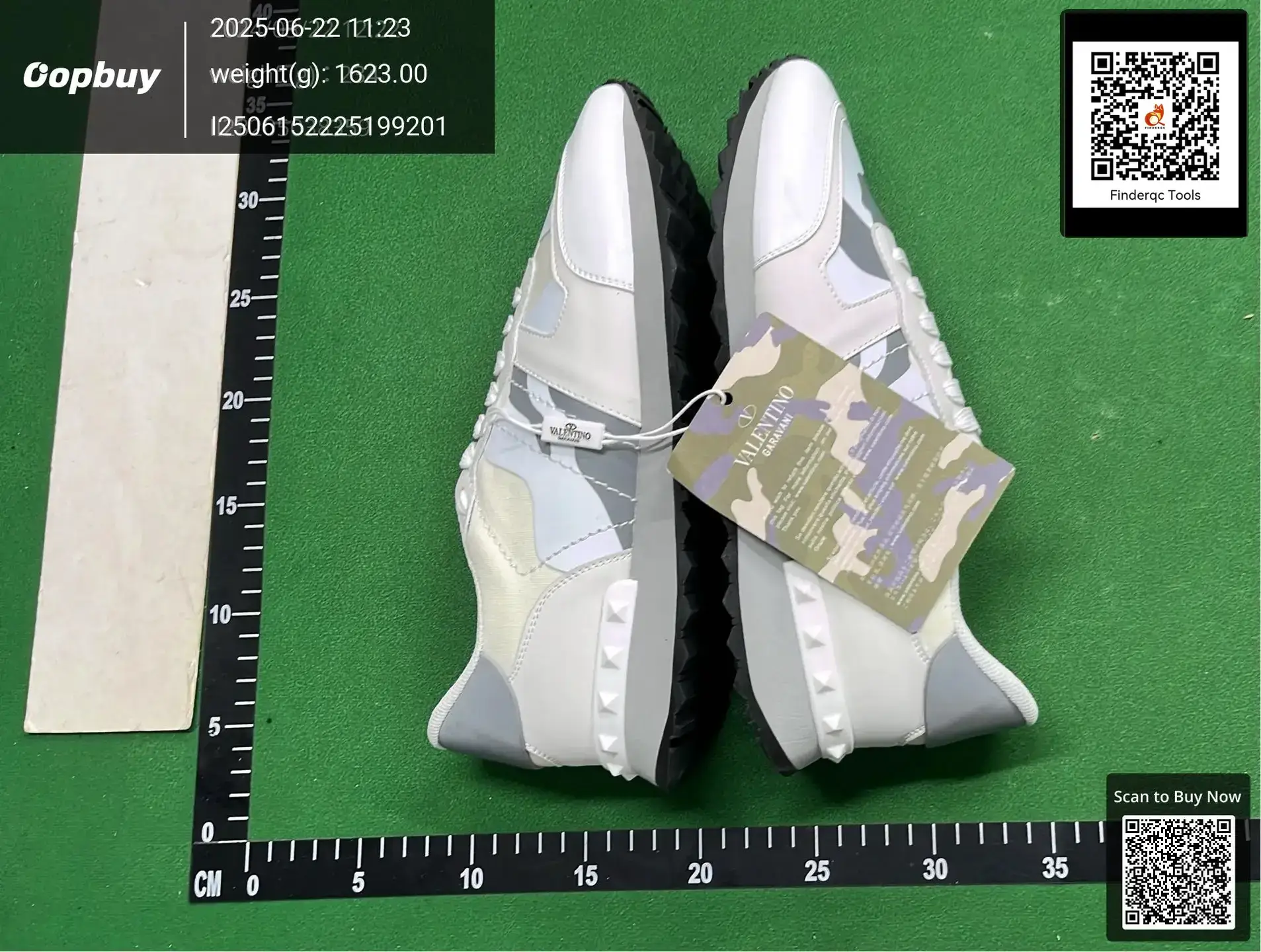 Valentino Garavani Camouflage Studded Sneakers