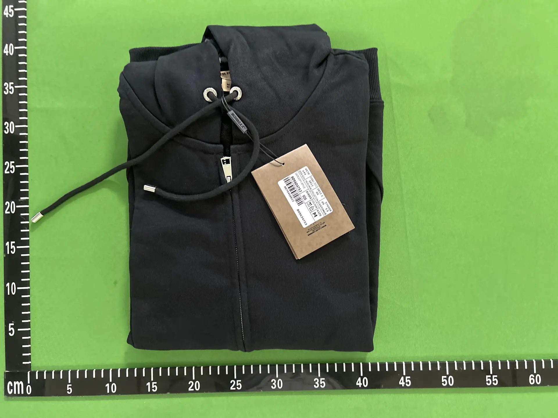Burberry Zip Hoodie Black