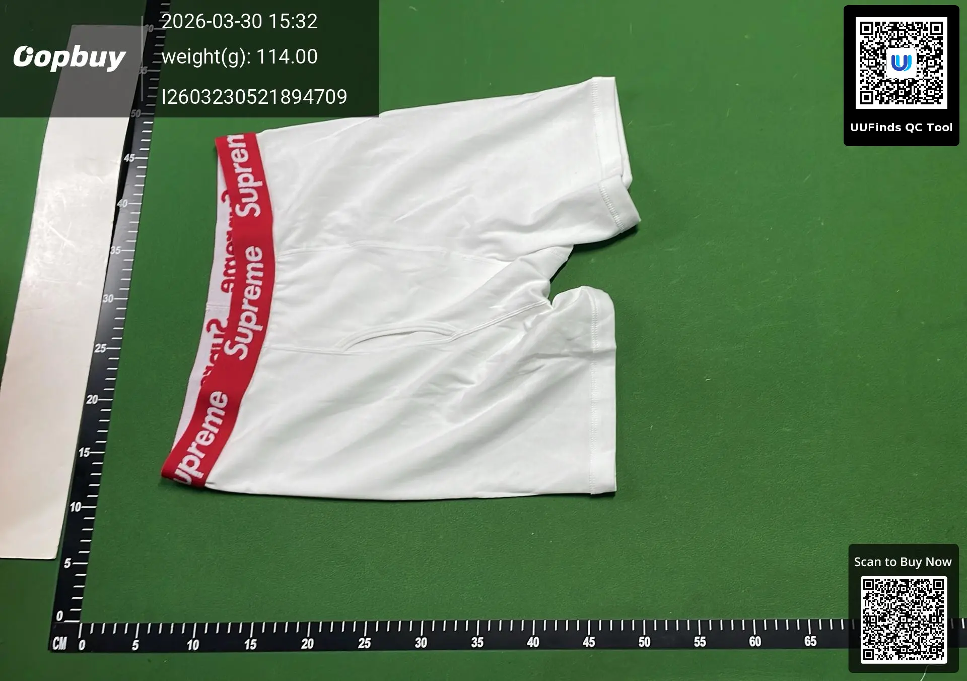Supreme Boxer Briefs White
