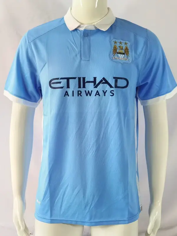 Popular Retro Manchester City Short-Sleeved Sports Casual Jersey Football Uniform Man City Football Jersey