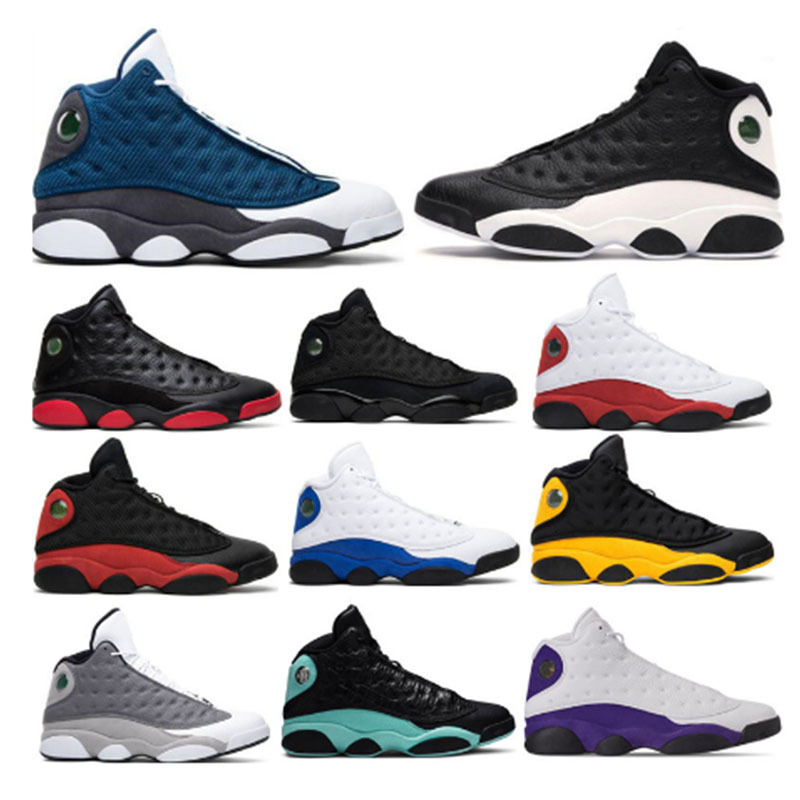 J13 Panda Popular Men's Sneakers Basketball Shoes Black White Red 13S Lightweight Shoes 40-46
