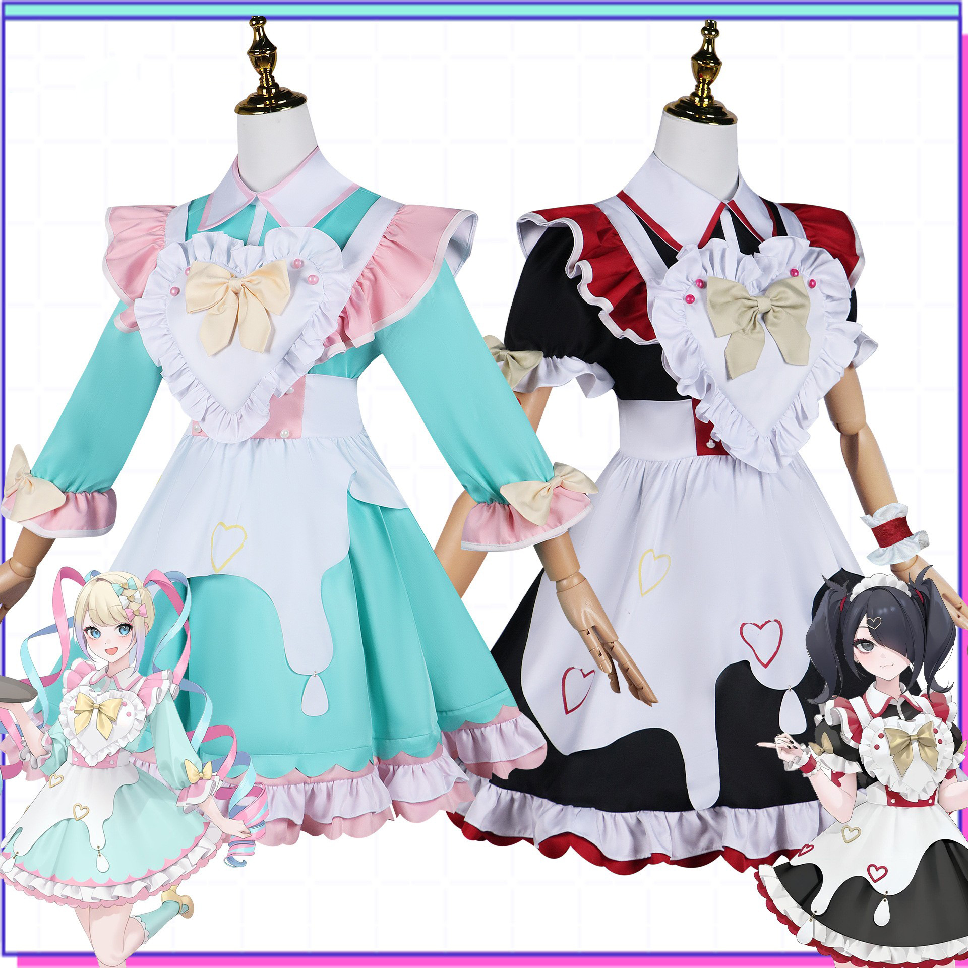 Beishui Business Anchor Girl Depends on Animation cosplay Sugar Candy Super Sauce Maid Cos Full Set