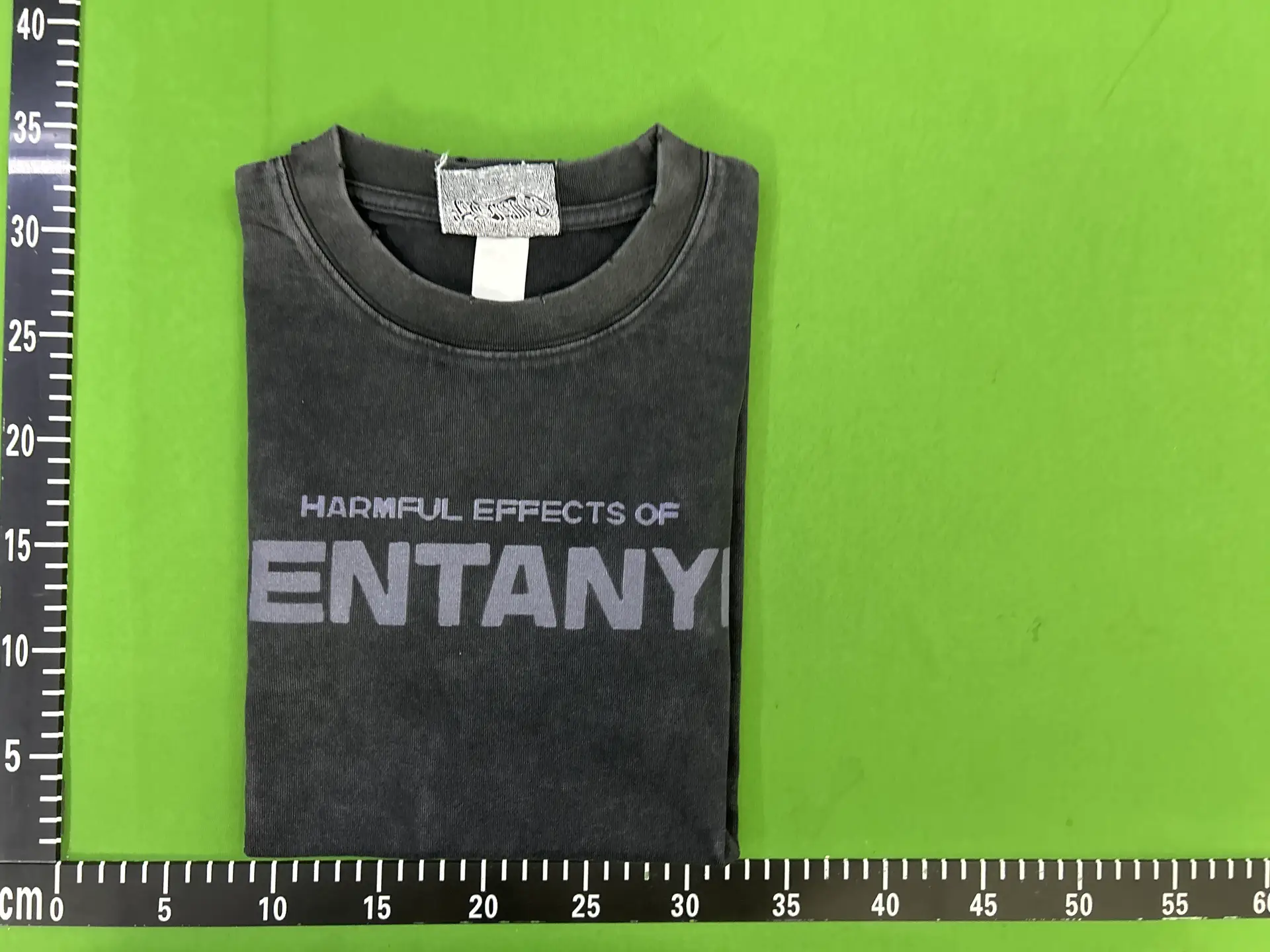 330G! Heavy Industry! Washed to make old, ripped hole, autumn and winter space exploration street hip-hop loose long sleeved T-shirt