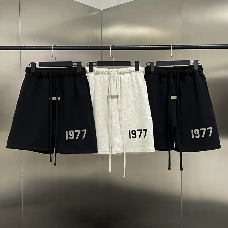 FEAR OF GOD double thread ESSENTIALS digital 1977 flocking printed fashion FOG five shorts ZGPB