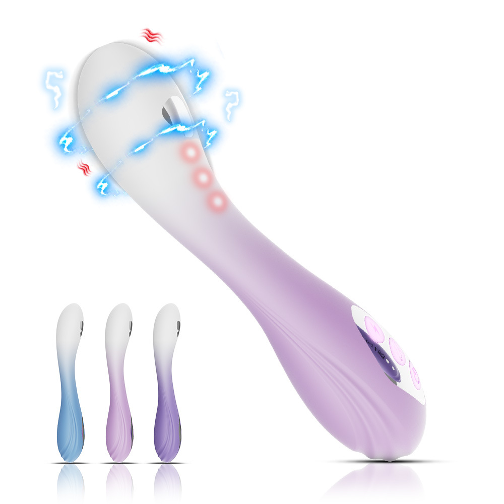 Sonia Electric Shock G-Spot Vibrator Micro-Current Female G-Spot Stimulation Masturbation Device Silicone Massage Stick Sex Toy