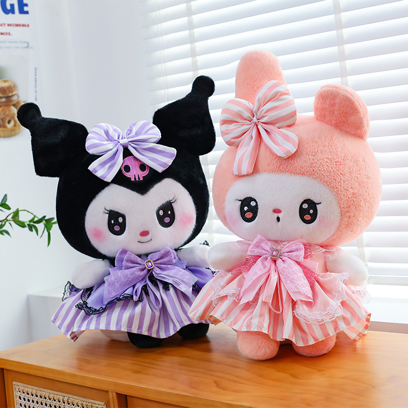 Foreign trade new diamond bow tie kulomi plush doll doll doll for couples birthday gift wholesale