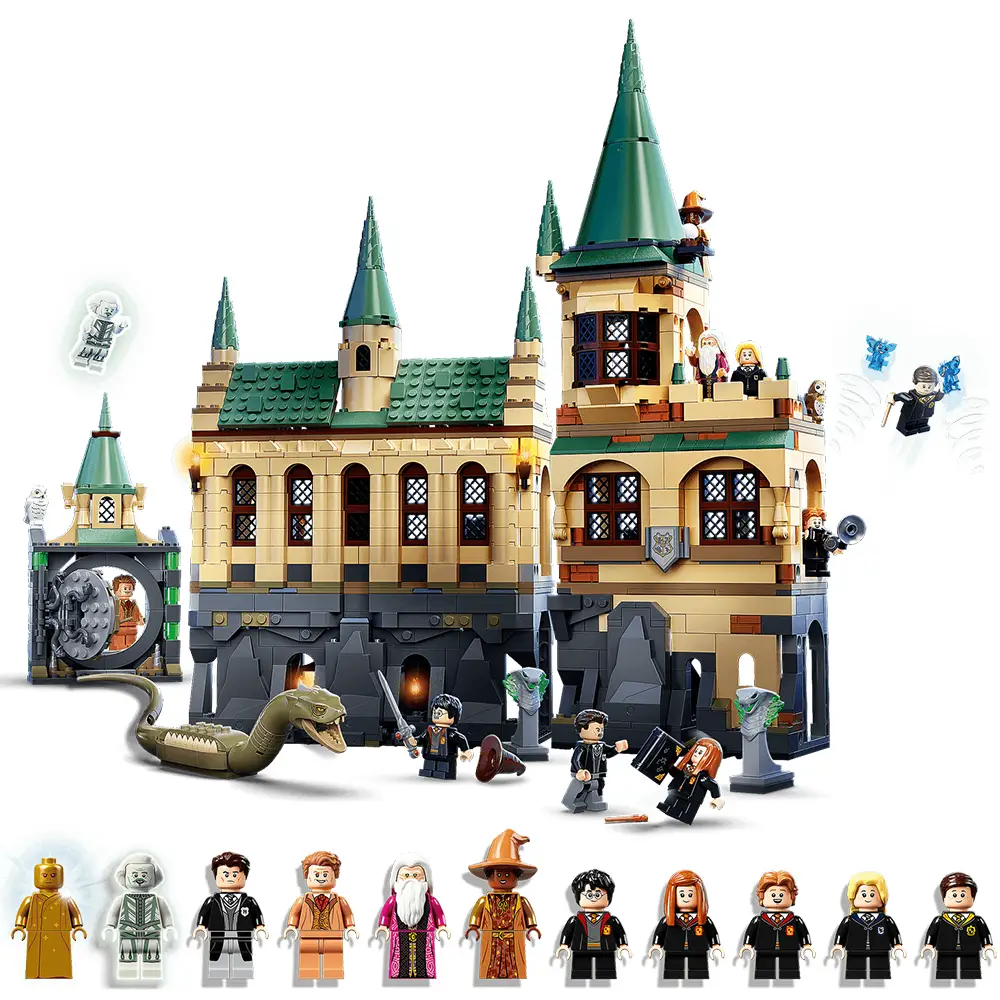Chinese Building Blocks Hogwarts Chamber of Secrets 76389 Harry Potter Series Castle Minifigure Assembly Building Block Toy