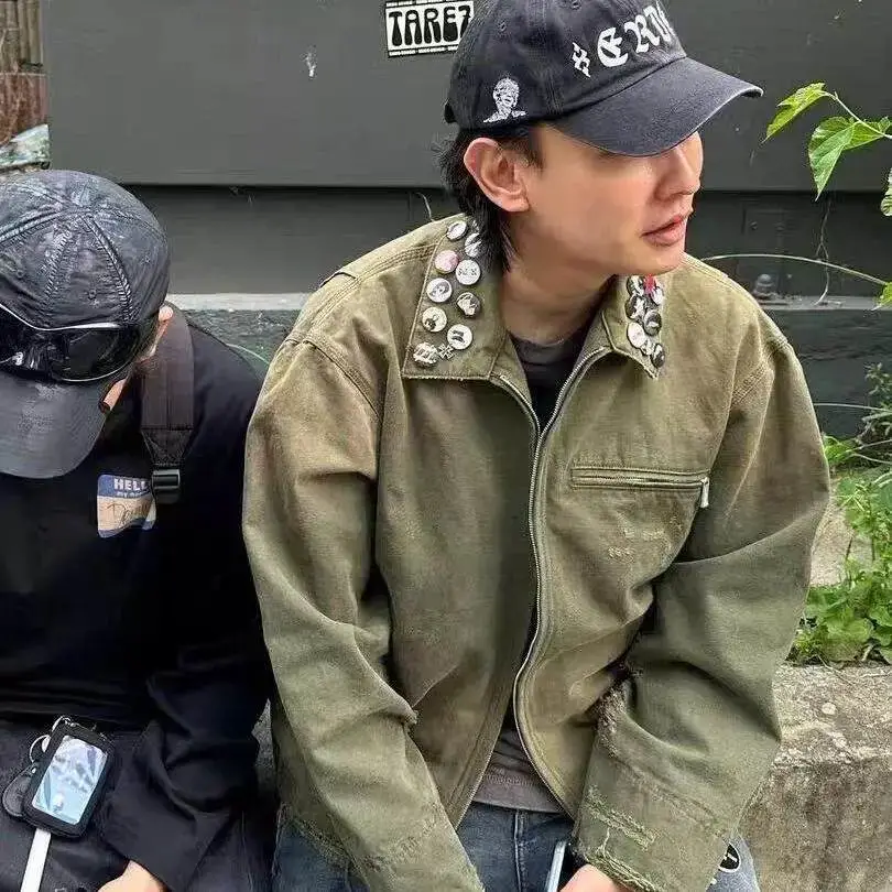 人像刺绣水洗棒球帽