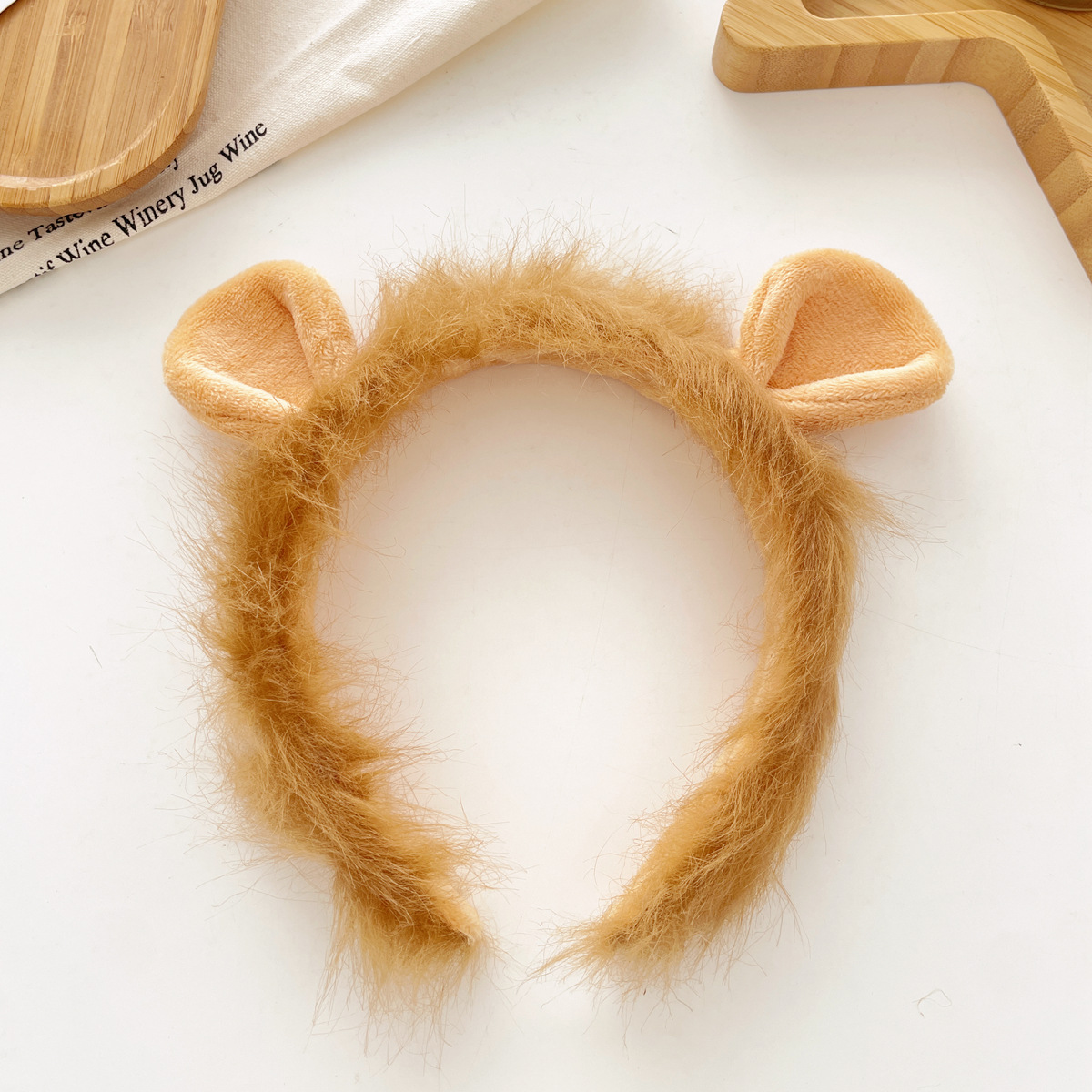 Cute lion ear headband creative new headband super cute cartoon headdress children adult performance photo hairpin