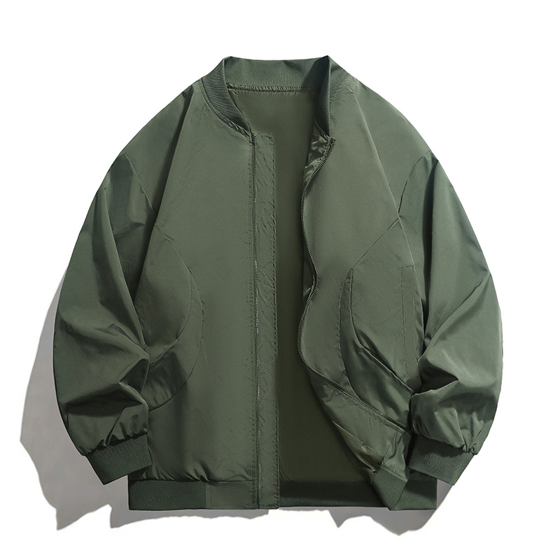 Cross-border New Jacket Men's Spring Autumn and Winter American-style Couple Baseball Suit Loose Overalls Aviator Jacket Top