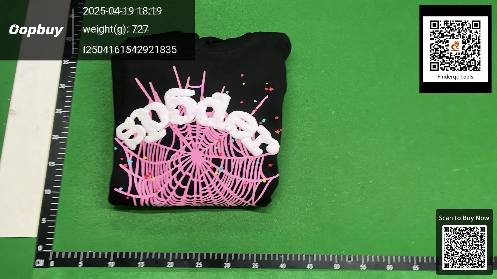 Sp5der Hip Hop Singer Young Thug Same Foaming Letter 555555 Couples Hoodie Pink Sweater