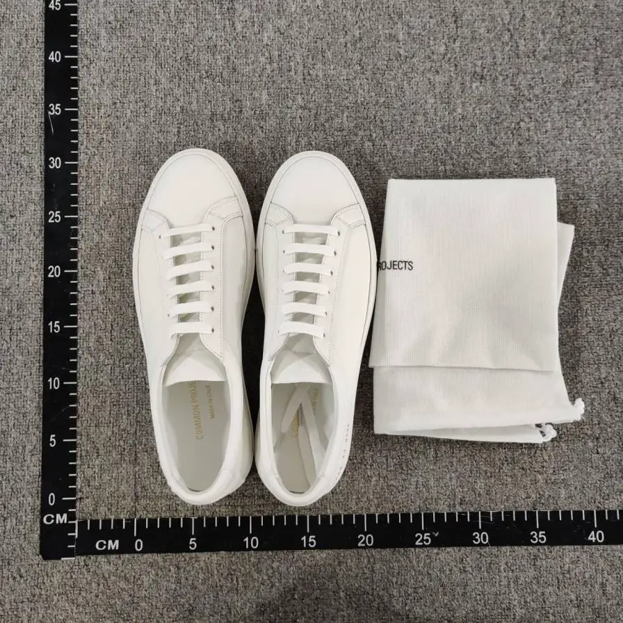 3701 women 1528 men comm leather head layer white shoes handmade couple models cowhide lining flat bottom board shoes