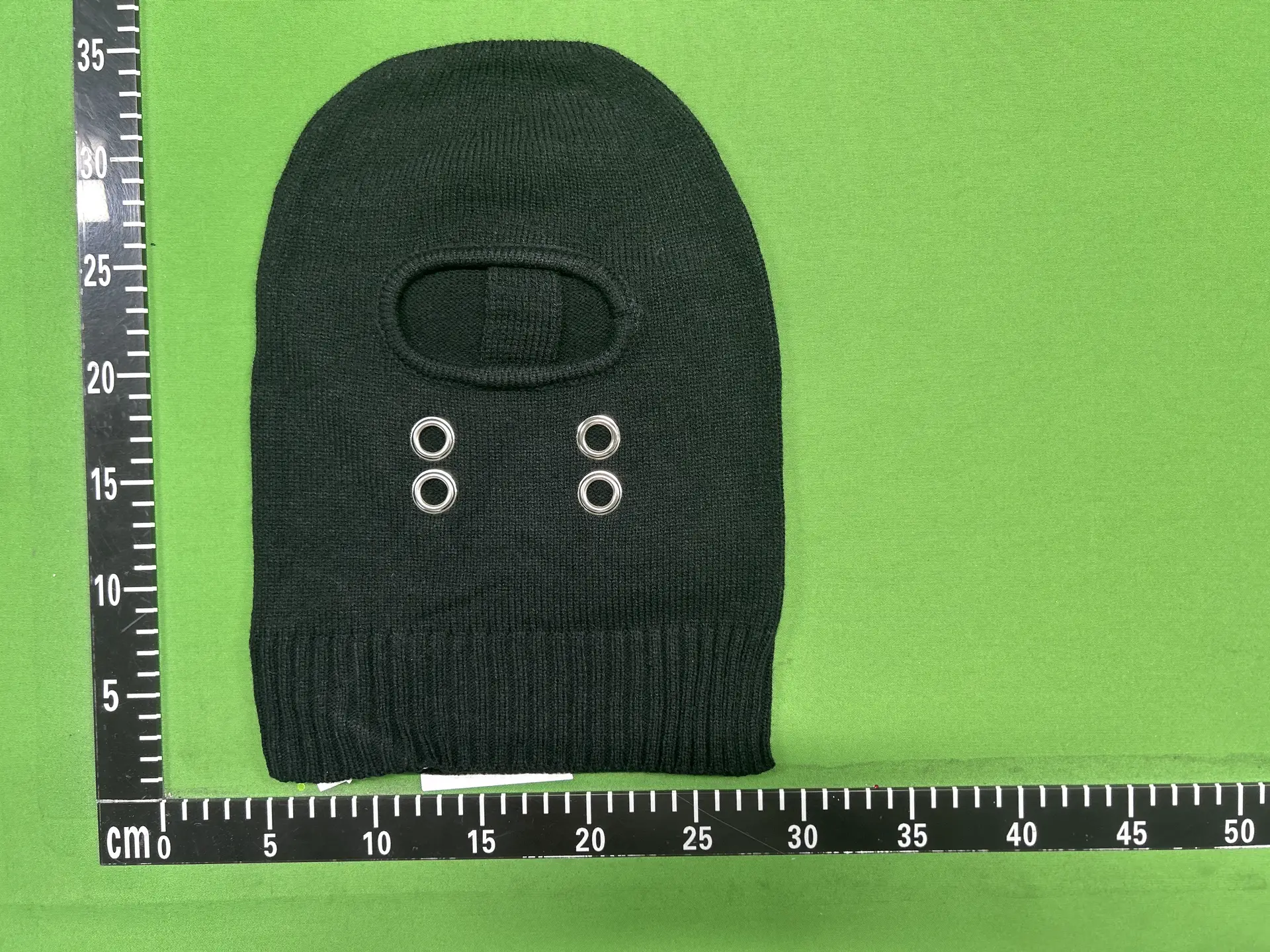 SUBHUMAN Men's Black Knitted Wool Balaclava