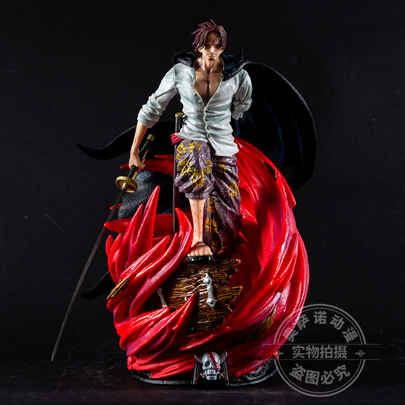One Piece Series Figurines Wholesale Premium Version Gk Red Hair Shanks Pirate Premium Figurine Ornaments Statue Wholesale