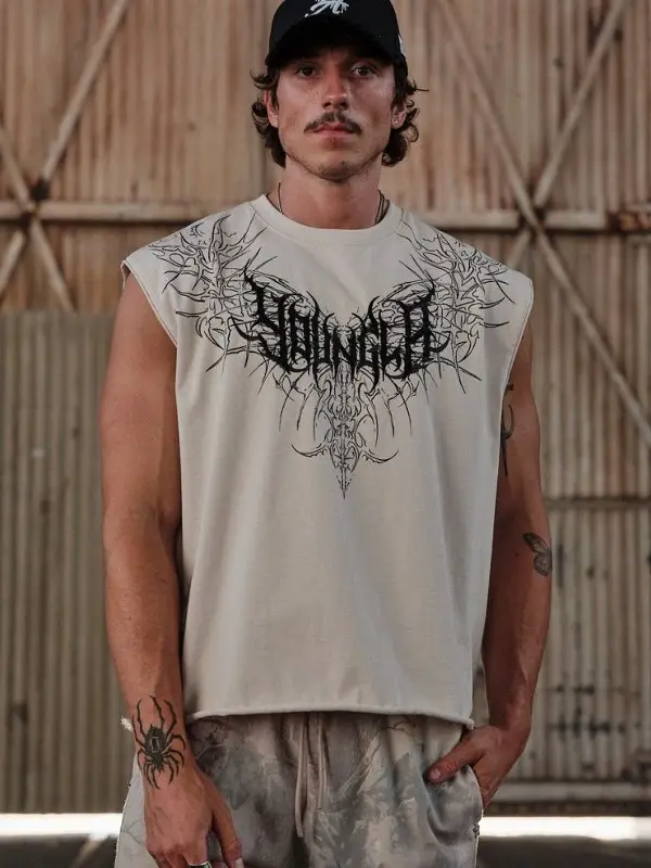 Youngla American Style Summer New Men's Vest Jogger Gym Sports Fitness Sleeveless T-Shirt Top