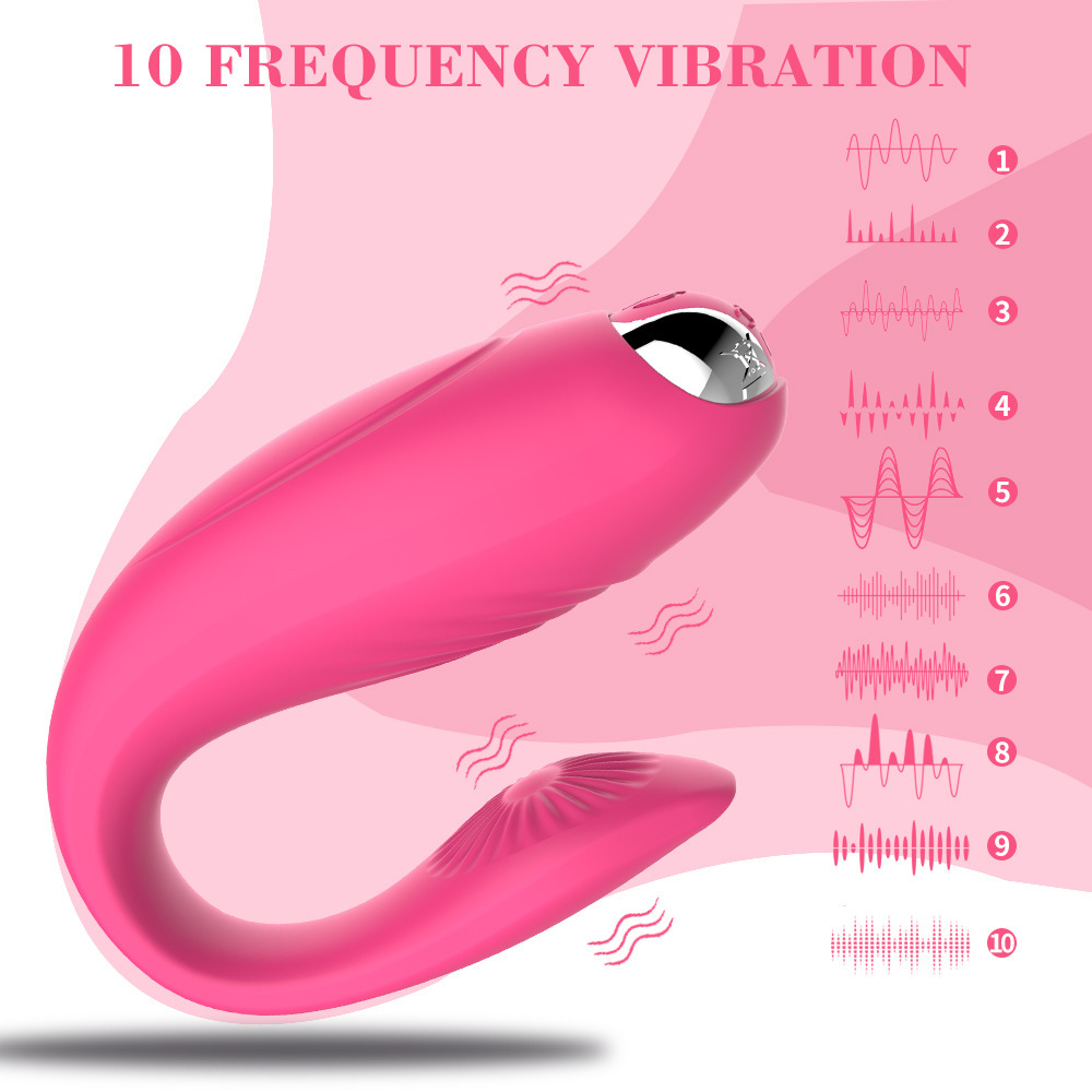 Female Portable Wearable 10-Frequency  Teasing Flirting Massager Adult Sex Toy Factory Wholesale