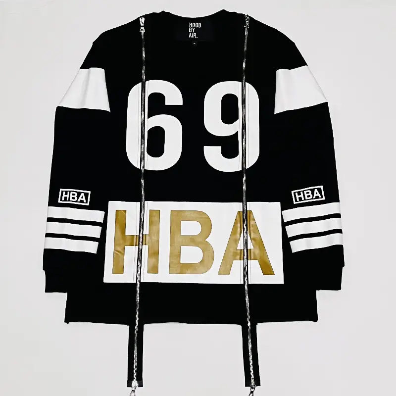 Extremely Rare Hba Hood by Air X Double-Sided Printed Zipper Long-Sleeve Sweatshirt