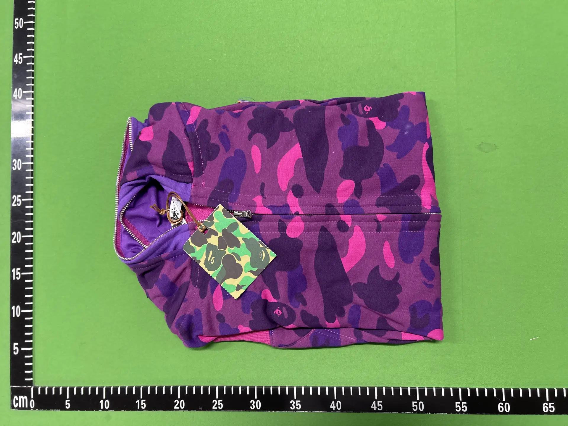 BAPE Full Zip Hoodie Purple Camo