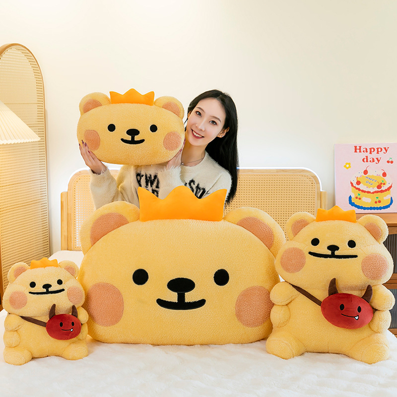 Cross-border explosions bear bug plush toy doll girl birthday gift sofa soft cushion manufacturers wholesale