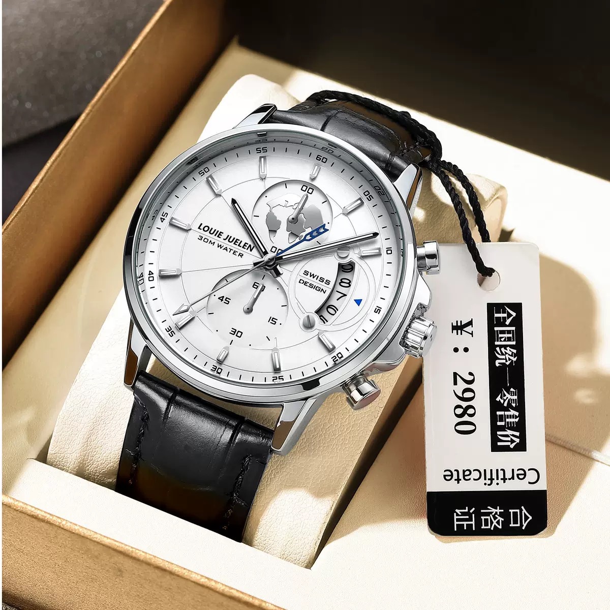 2024 New Men's Watch Men's High-End Luminous Waterproof Trendyy Student Luminous Business Mechanical Quartz Men's Watch