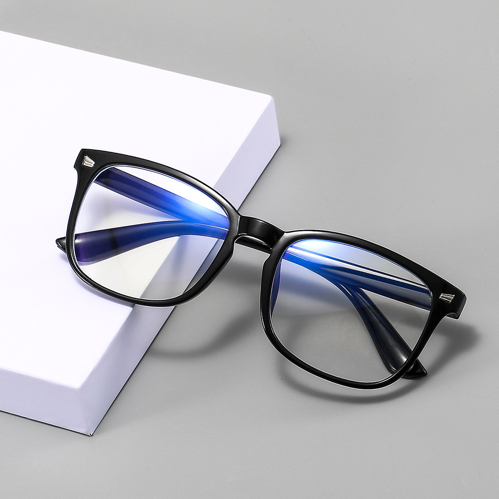 Retro flat mirror 9207 women's anti-blue glasses square frame rice nail frame computer mirror manufacturers wholesale